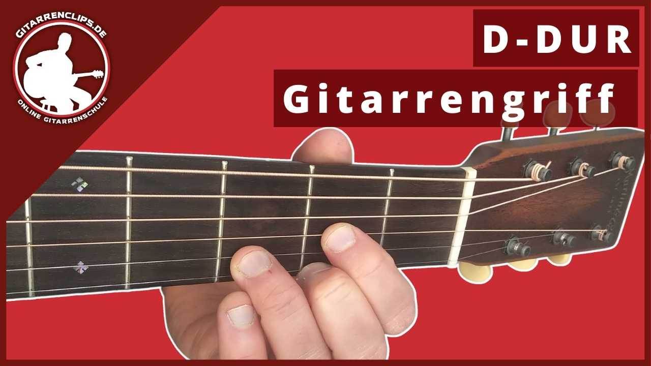 D-Dur – Gitarrengriff & Gitarrenakkord | Beispiele