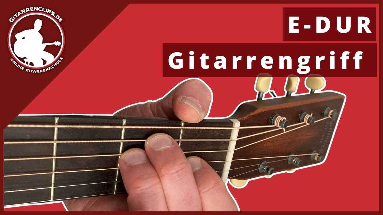 E-Dur – Gitarrengriffe – PDF-Übersicht